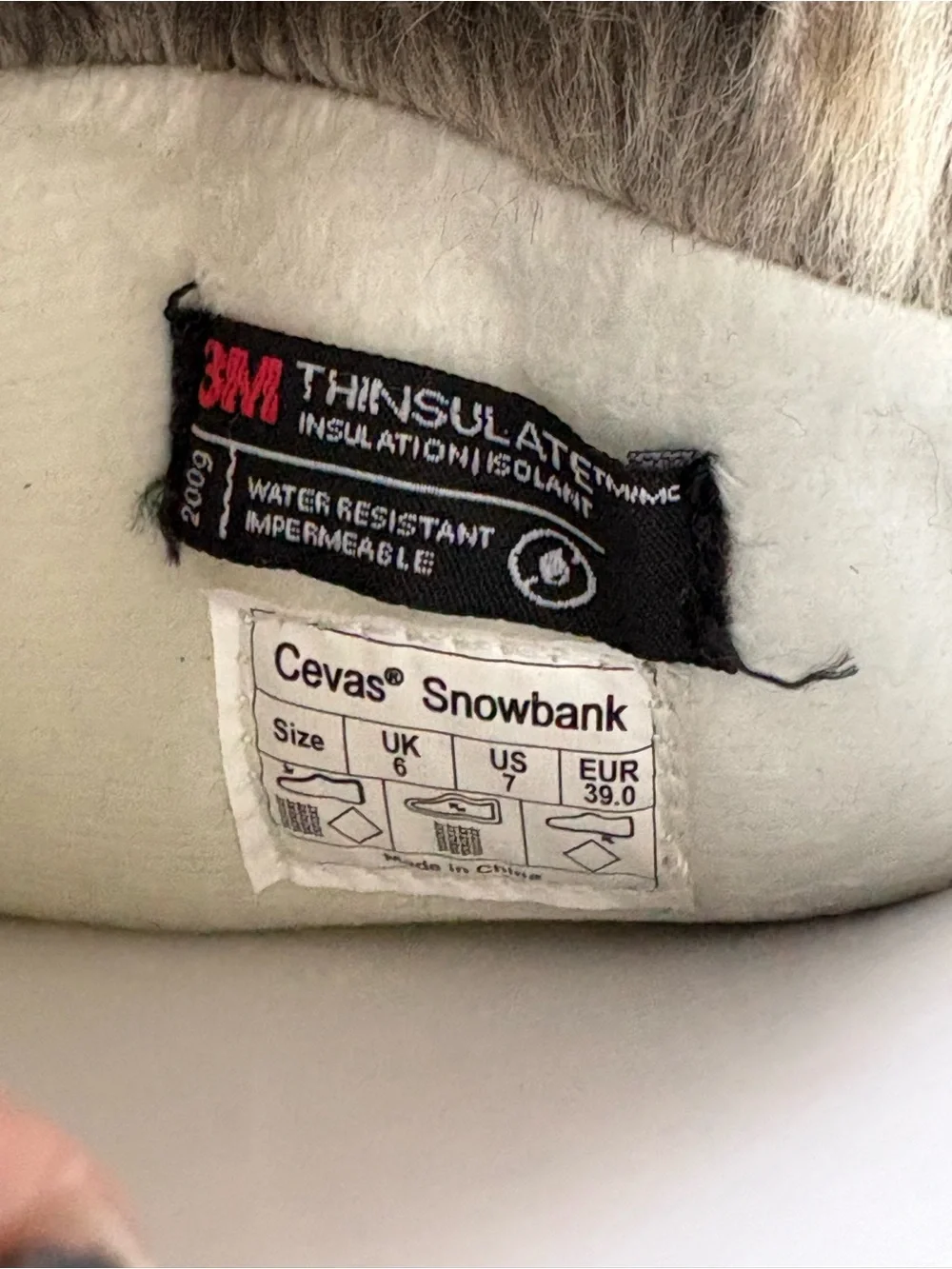 Albetrious Women's Winter Snow Boots - Cream Faux-Fur Trim Size 7